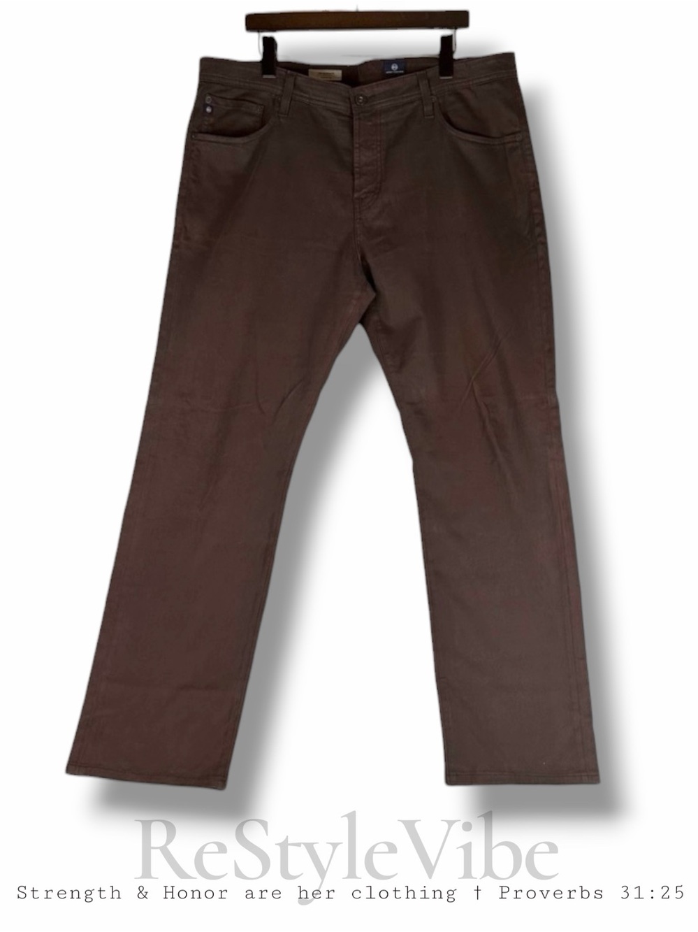 AG ADRIANO GOLDSCHMIED Men’s Size 38x32 Pants Chinos The Graduate Tailored Leg